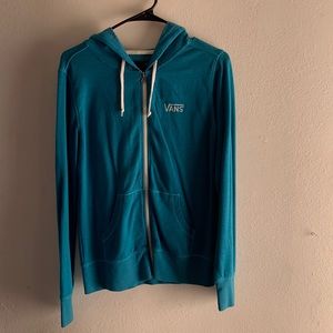 Vans turquoise zip up size small!